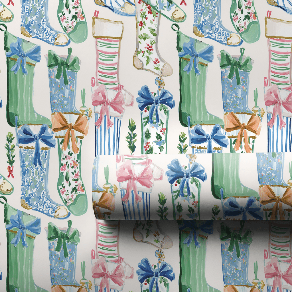 Ballet Slipper Stocking - Wrapping Paper - Aspen & Arlo