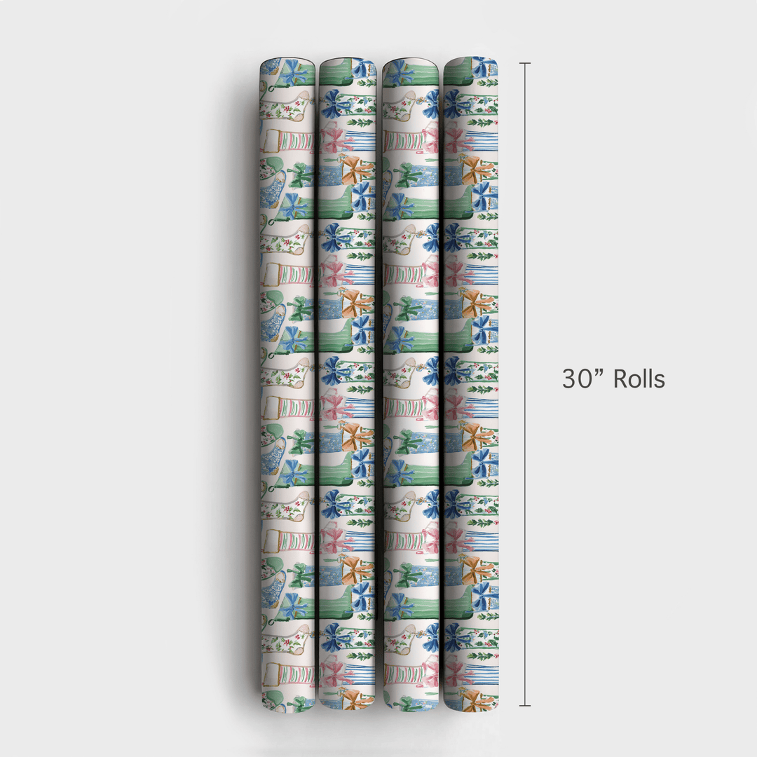 Ballet Slipper Stocking - Wrapping Paper - Aspen & Arlo