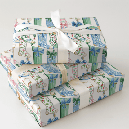 Ballet Slipper Stocking - Wrapping Paper - Aspen & Arlo