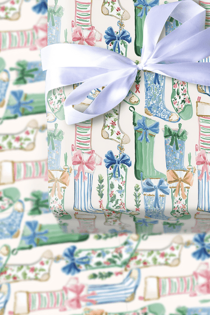 Ballet Slipper Stocking - Wrapping Paper - Aspen & Arlo