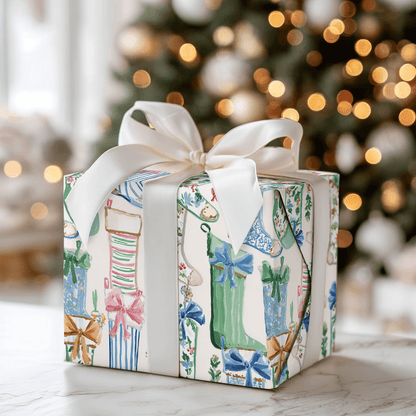 Ballet Slipper Stocking - Wrapping Paper - Aspen & Arlo