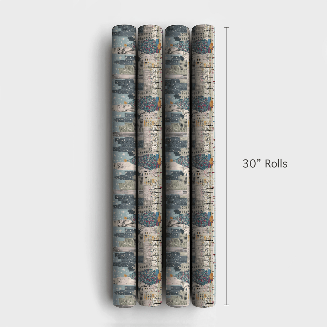 Skating the Rockefeller - Wrapping Paper - Aspen & Arlo