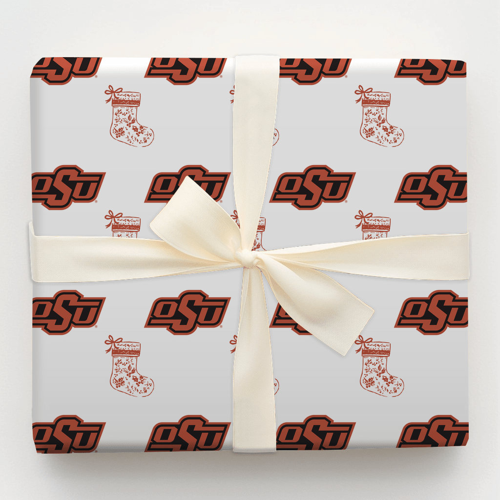 OSU Stocking - Wrapping Paper - Aspen & Arlo