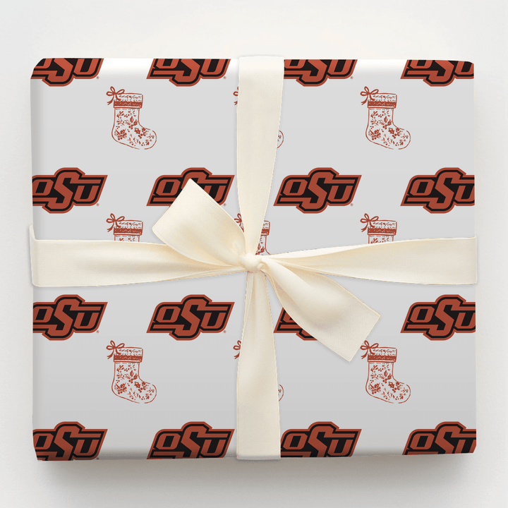 OSU Stocking - Wrapping Paper - Aspen & Arlo