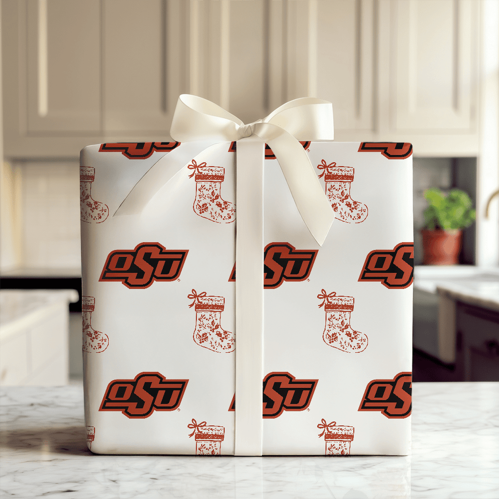OSU Stocking - Wrapping Paper - Aspen & Arlo