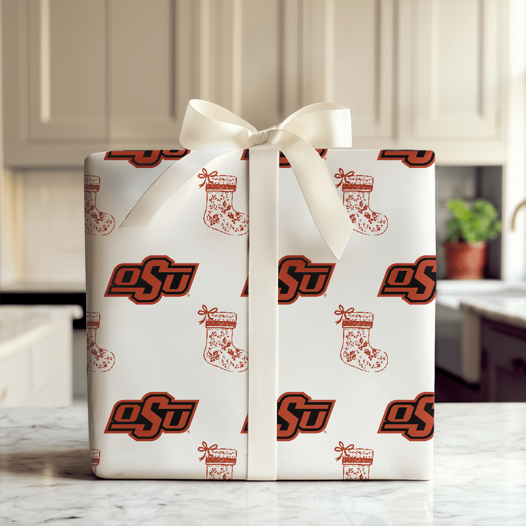 OSU Stocking - Wrapping Paper - Aspen & Arlo