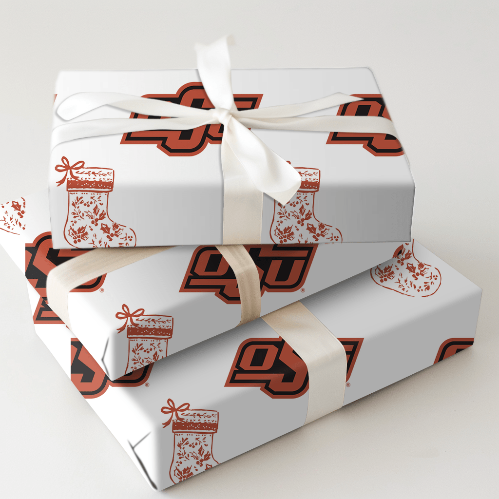OSU Stocking - Wrapping Paper - Aspen & Arlo