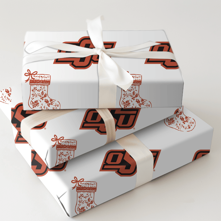 OSU Stocking - Wrapping Paper - Aspen & Arlo