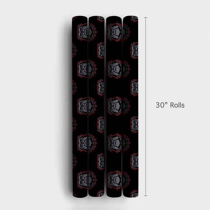 Shadow Bulldog - Wrapping Paper - Aspen & Arlo