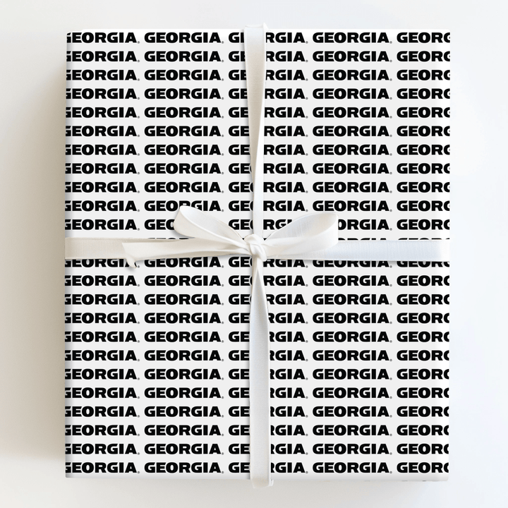 Black and White Georgia - Wrapping Paper - Aspen & Arlo
