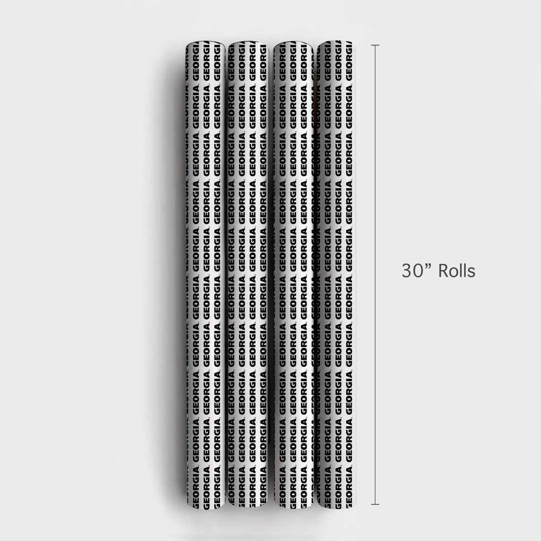 Black and White Georgia - Wrapping Paper - Aspen & Arlo