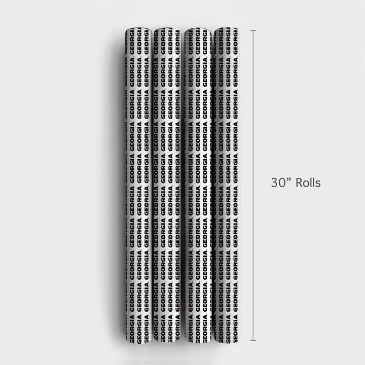 Black and White Georgia - Wrapping Paper - Aspen & Arlo