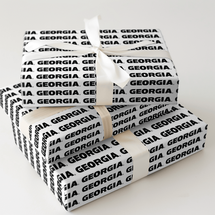 Black and White Georgia - Wrapping Paper - Aspen & Arlo