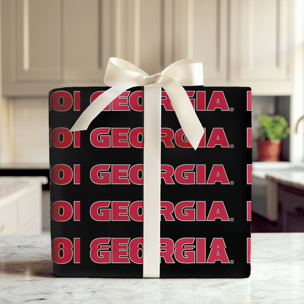 Repeating Georgia Red - Wrapping Paper - Aspen & Arlo