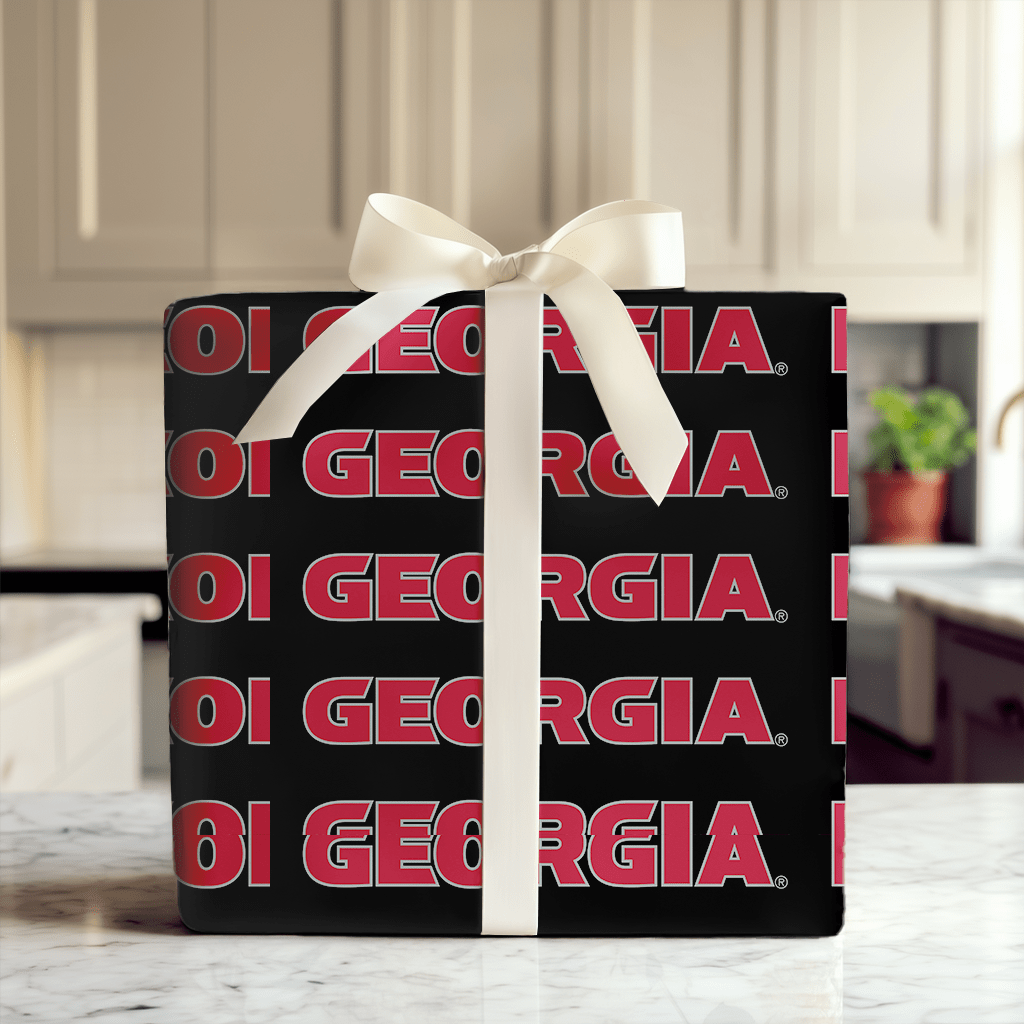 Repeating Georgia Red - Wrapping Paper - Aspen & Arlo