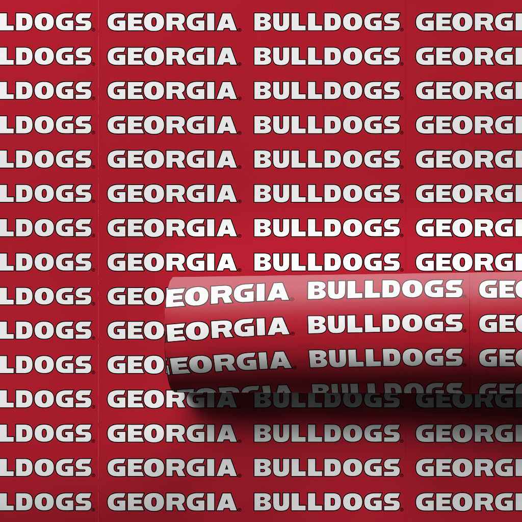Red Georgia Bulldogs - Wrapping Paper - Aspen & Arlo