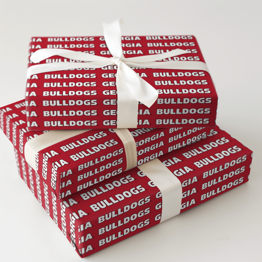 Red Georgia Bulldogs - Wrapping Paper - Aspen & Arlo