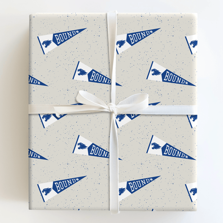Bound Wildcat Pennant - Wrapping Paper - Aspen & Arlo