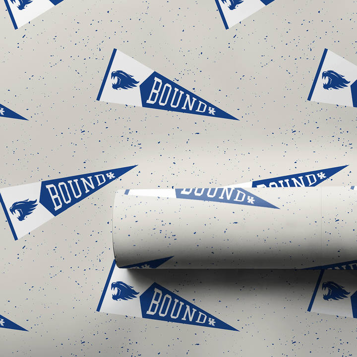 Bound Wildcat Pennant - Wrapping Paper - Aspen & Arlo