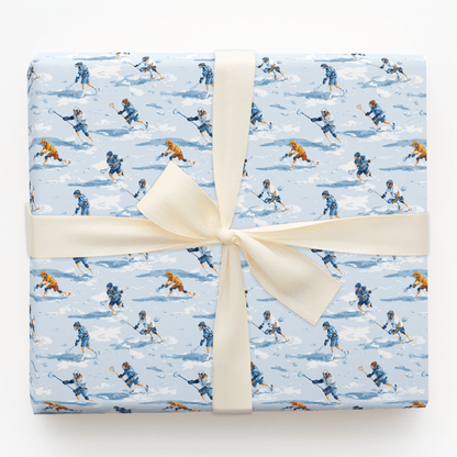 Snow Day Lax - Wrapping Paper - Aspen & Arlo