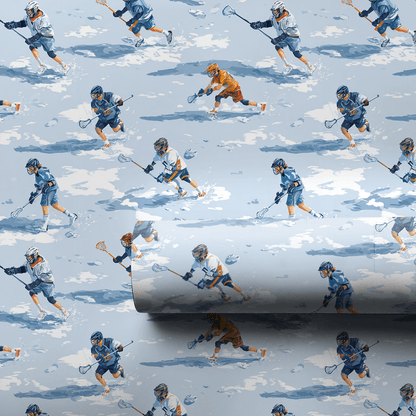 Snow Day Lax - Wrapping Paper - Aspen & Arlo