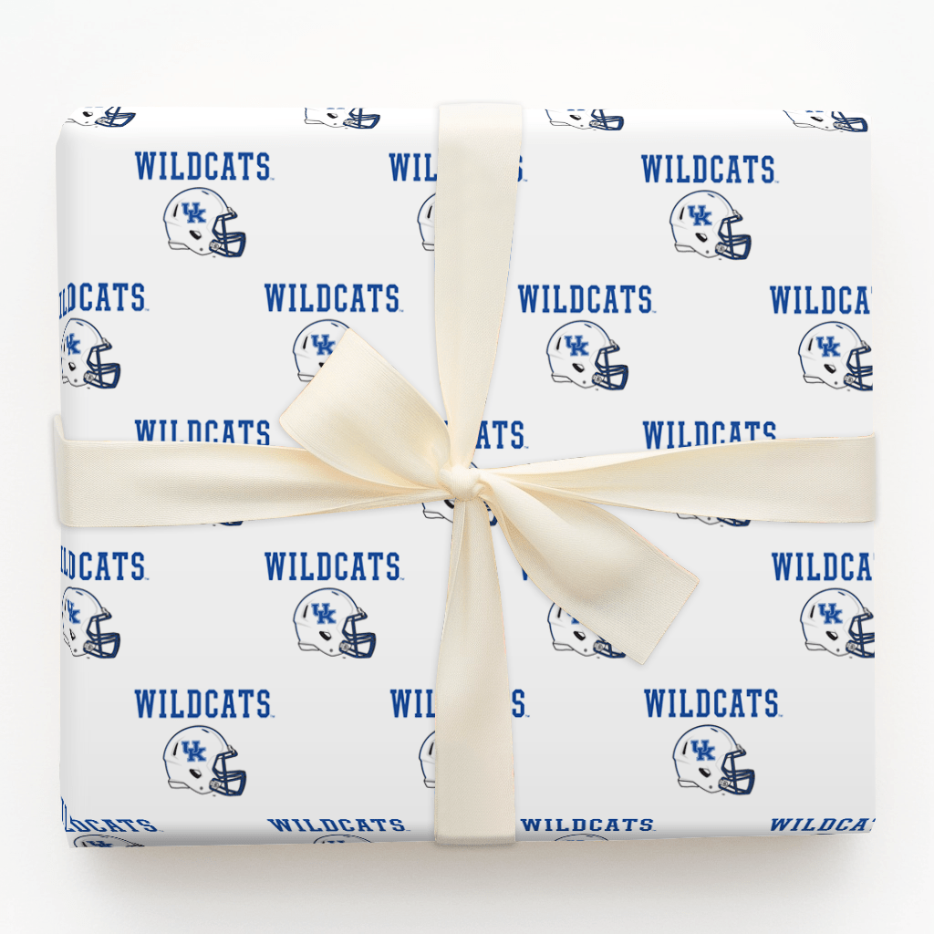 Kentucky Wildcats Helmet - Wrapping Paper - Aspen & Arlo