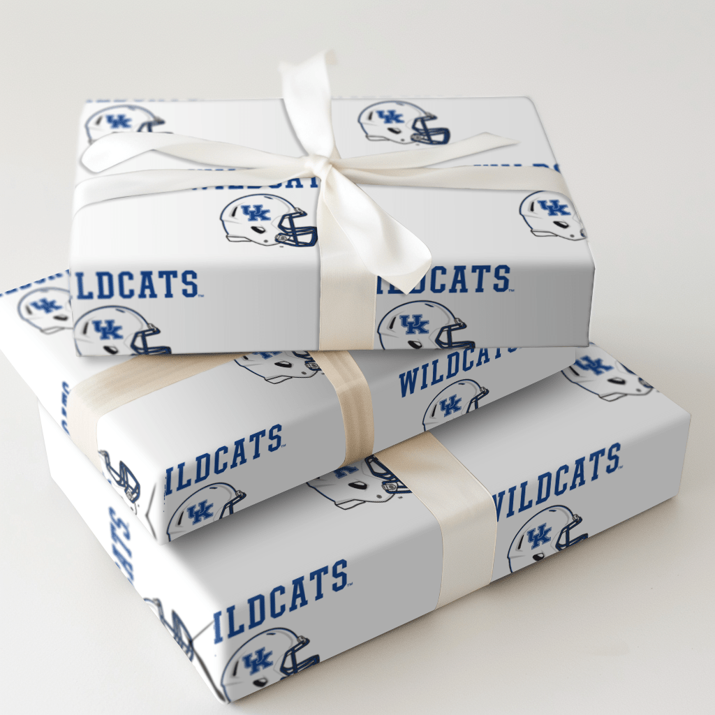 Kentucky Wildcats Helmet - Wrapping Paper - Aspen & Arlo