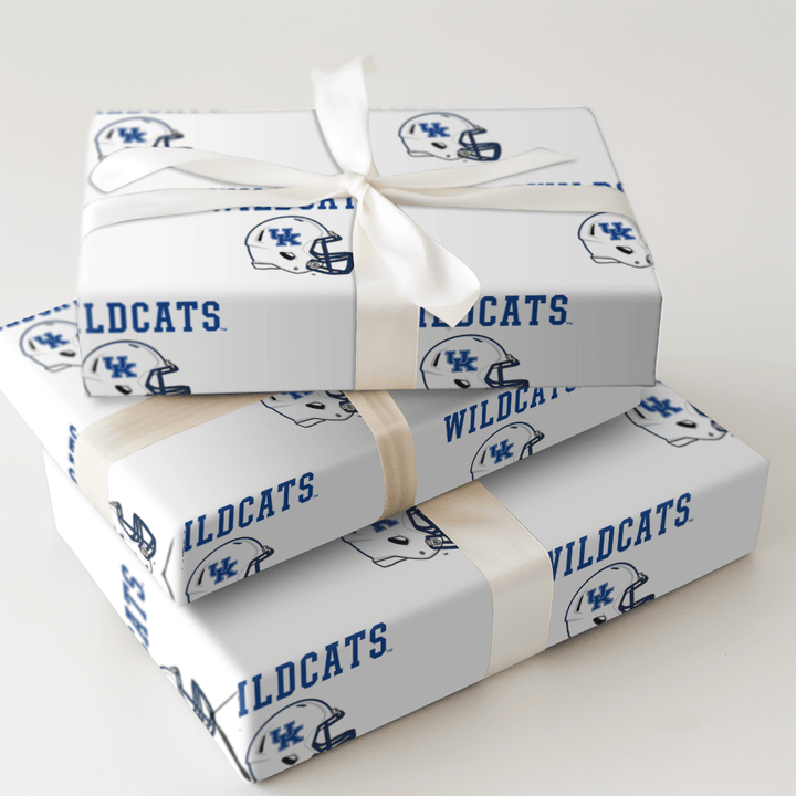 Kentucky Wildcats Helmet - Wrapping Paper - Aspen & Arlo