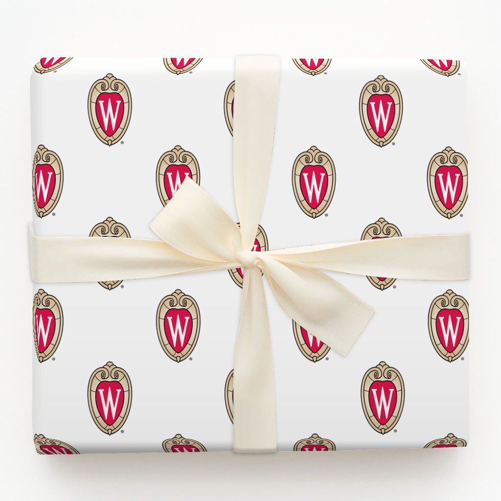 Wisconsin Shield - Wrapping Paper - Aspen & Arlo