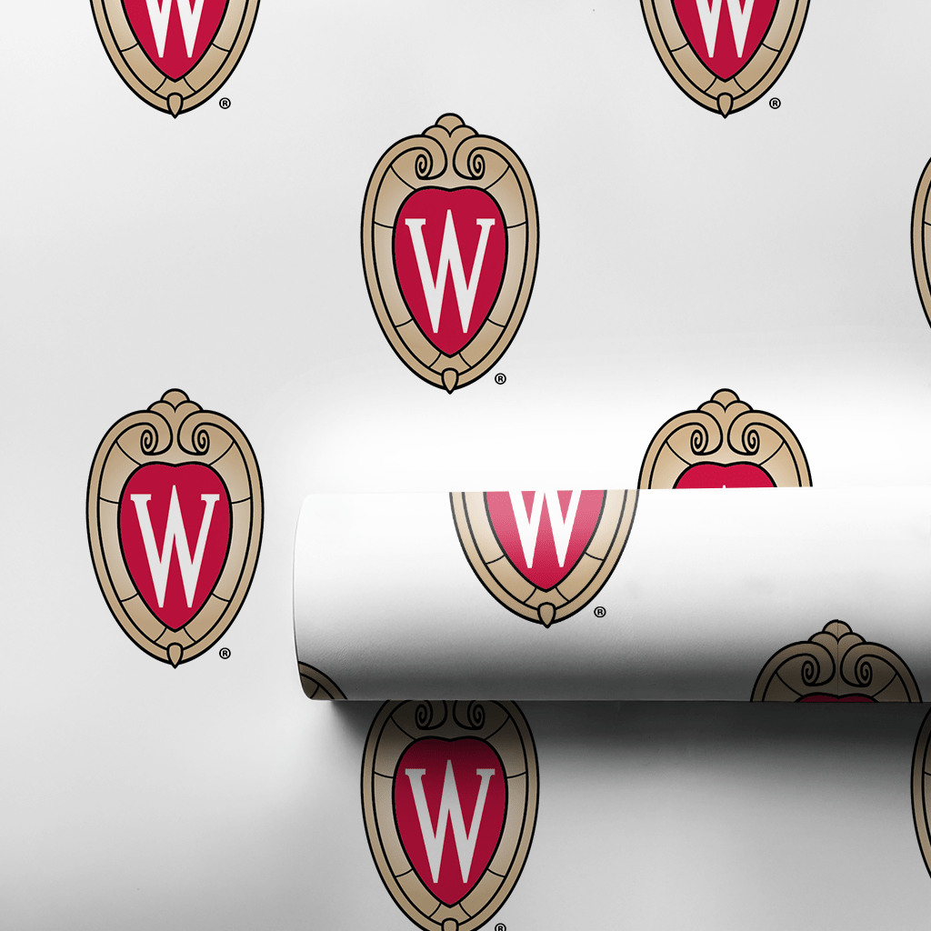 Wisconsin Shield - Wrapping Paper - Aspen & Arlo