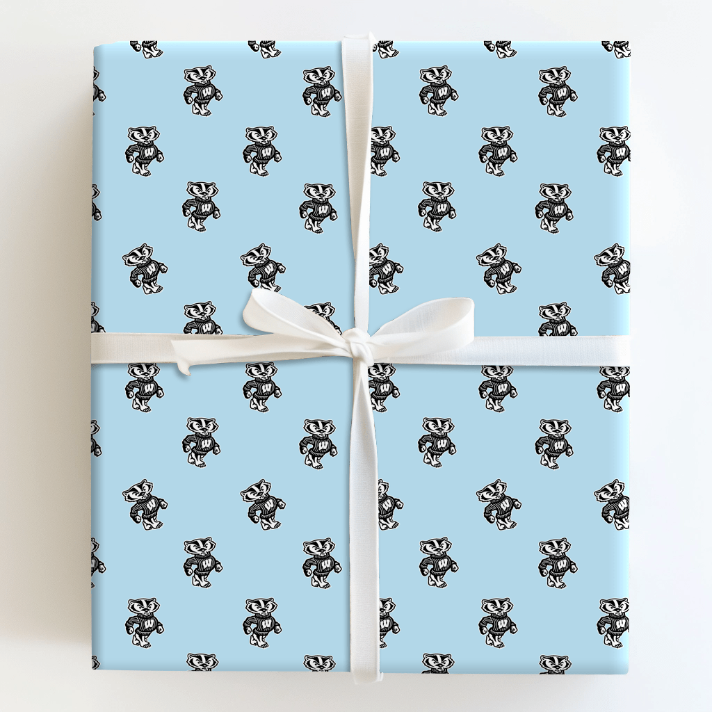 Lil' Blue Badger - Wrapping Paper - Aspen & Arlo
