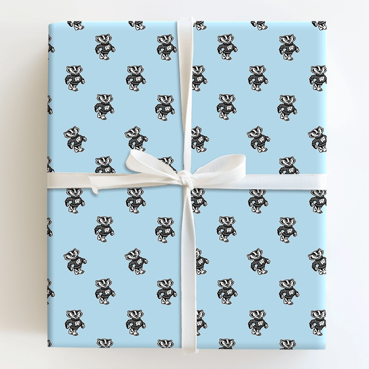 Lil' Blue Badger - Wrapping Paper - Aspen & Arlo