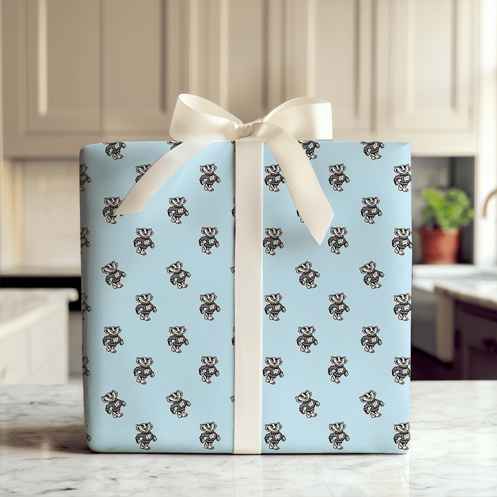 Lil' Blue Badger - Wrapping Paper - Aspen & Arlo