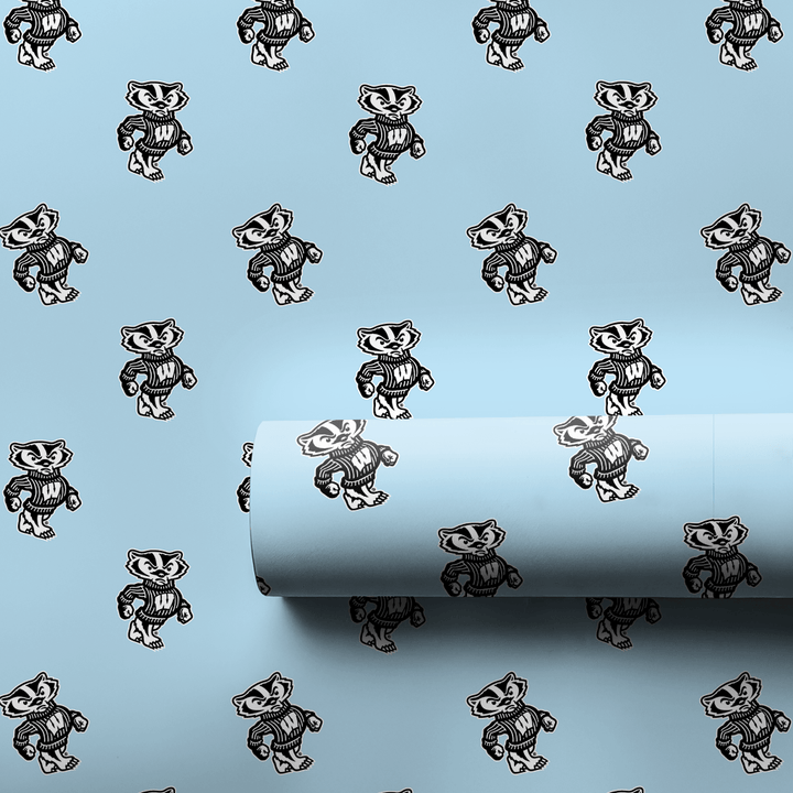 Lil' Blue Badger - Wrapping Paper - Aspen & Arlo