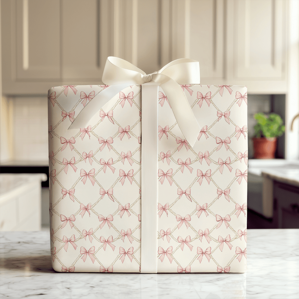 Sweet Bows and Nursery Dreams - Wrapping Paper - Aspen & Arlo