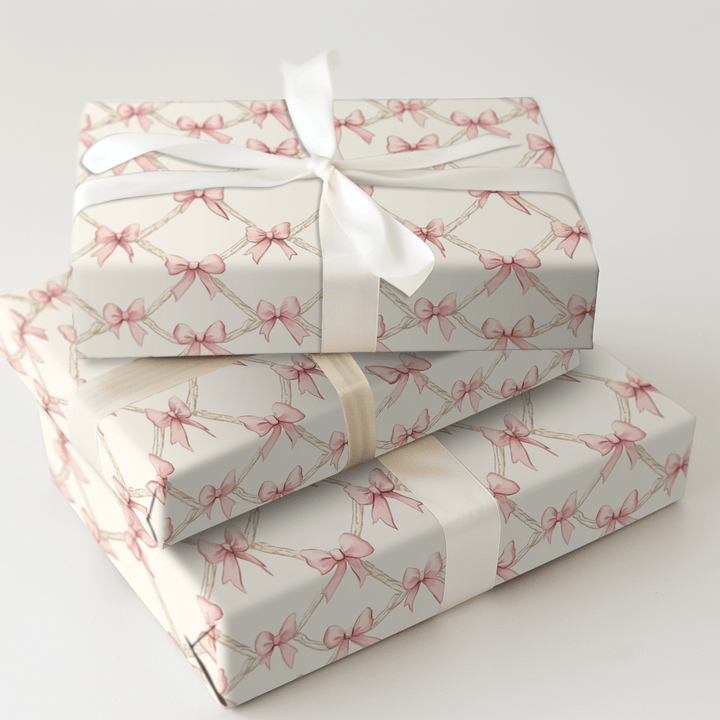 Sweet Bows and Nursery Dreams - Wrapping Paper - Aspen & Arlo