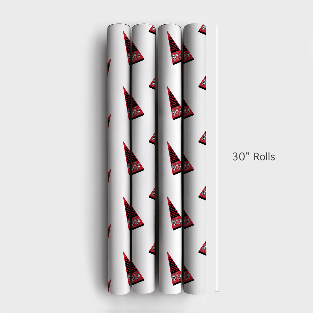 Wisconsin Pennant - Wrapping Paper - Aspen & Arlo