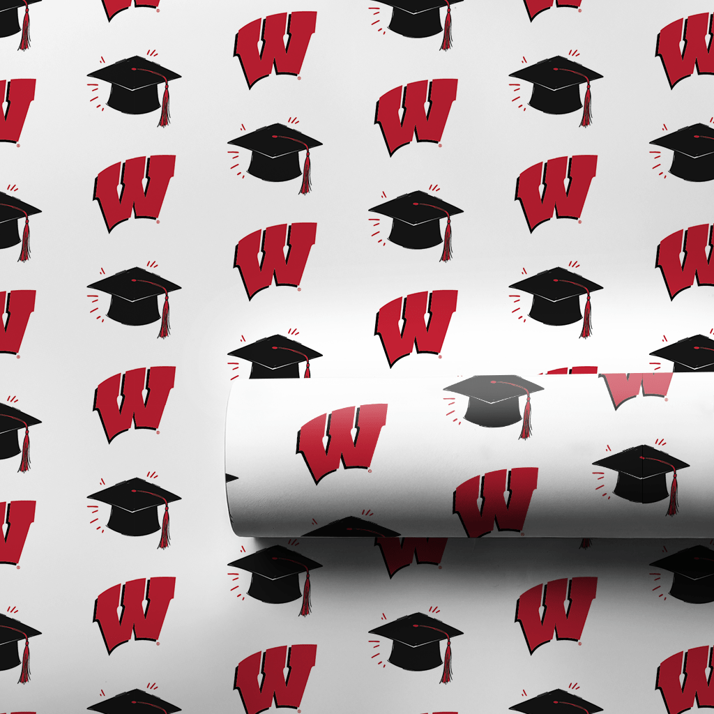 Graduation Hat W - Wrapping Paper - Aspen & Arlo
