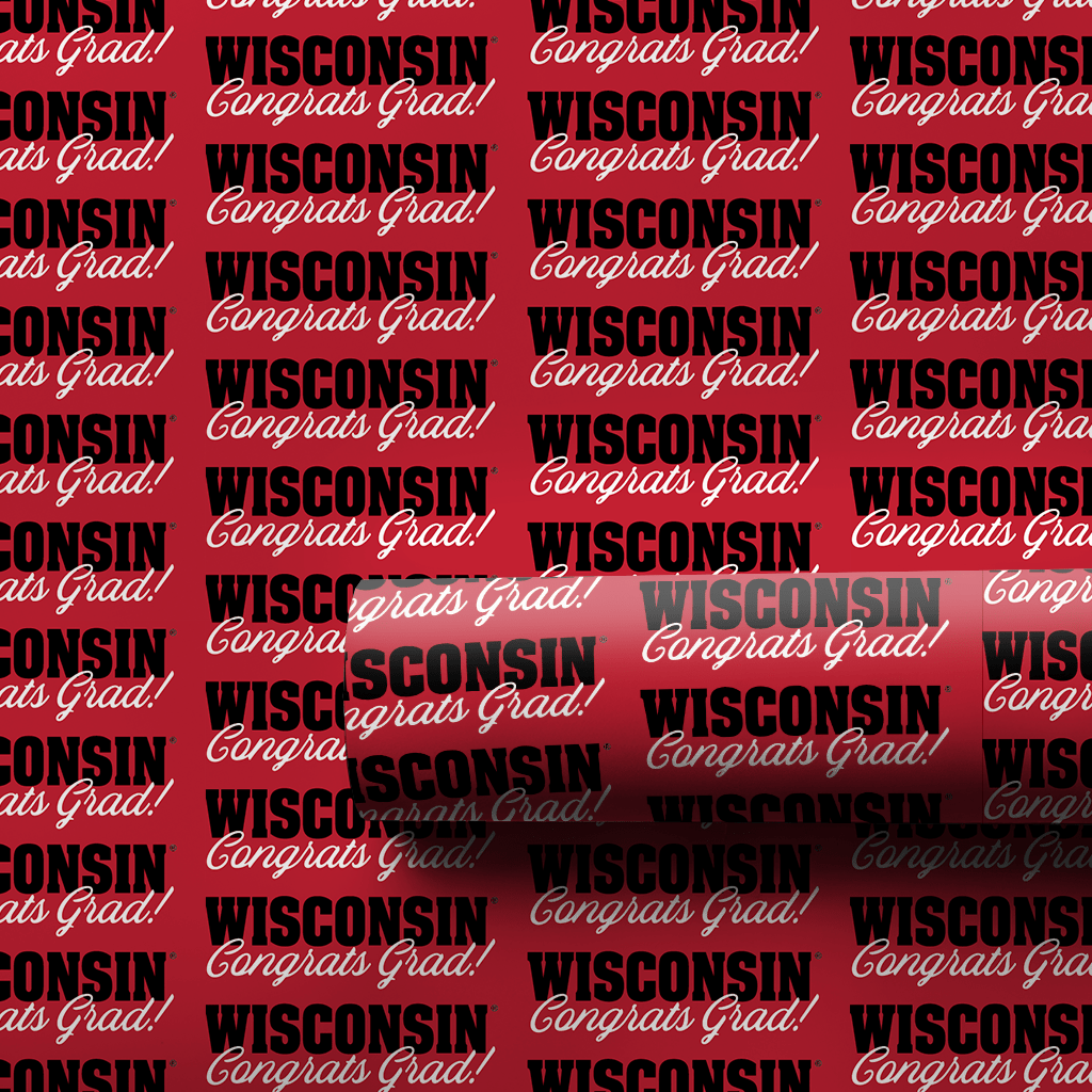Wisconsin Congrats Grad - Wrapping Paper - Aspen & Arlo