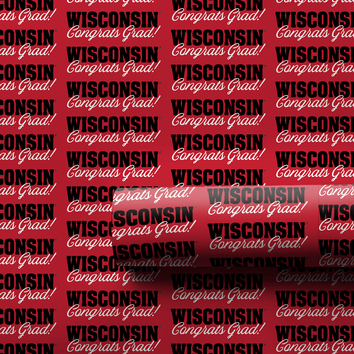Wisconsin Congrats Grad - Wrapping Paper - Aspen & Arlo