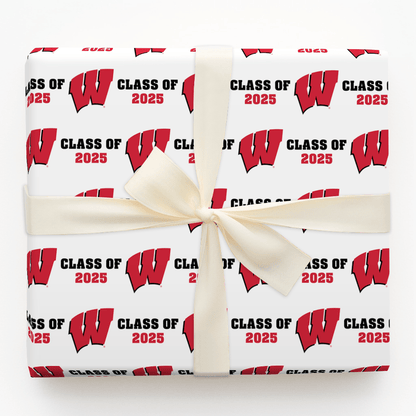 Wisconsin W Class of 2025 - Wrapping Paper - Aspen & Arlo