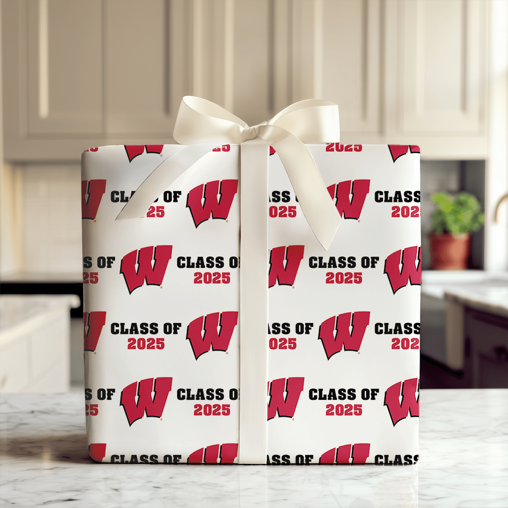 Wisconsin W Class of 2025 - Wrapping Paper - Aspen & Arlo