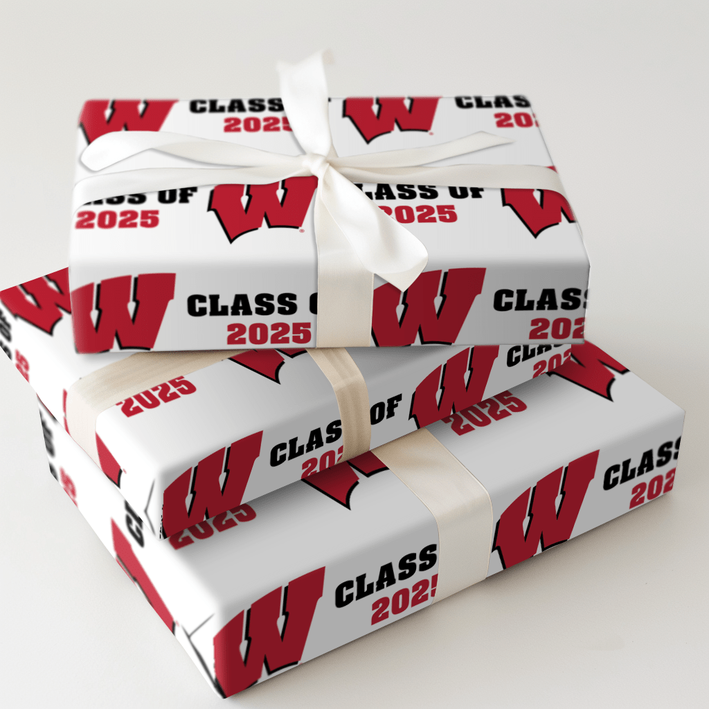 Wisconsin W Class of 2025 - Wrapping Paper - Aspen & Arlo