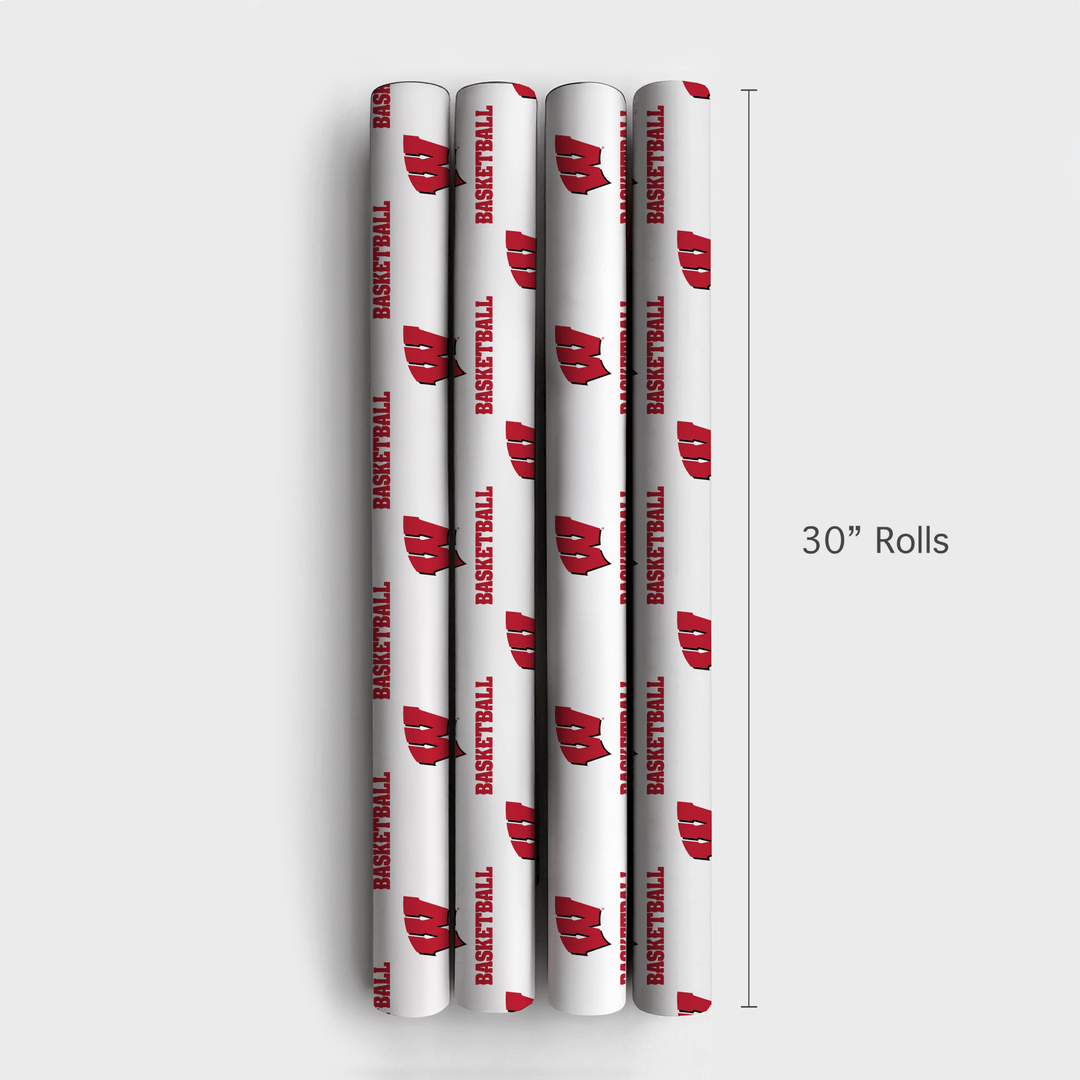Full Court Red - Wrapping Paper - Aspen & Arlo