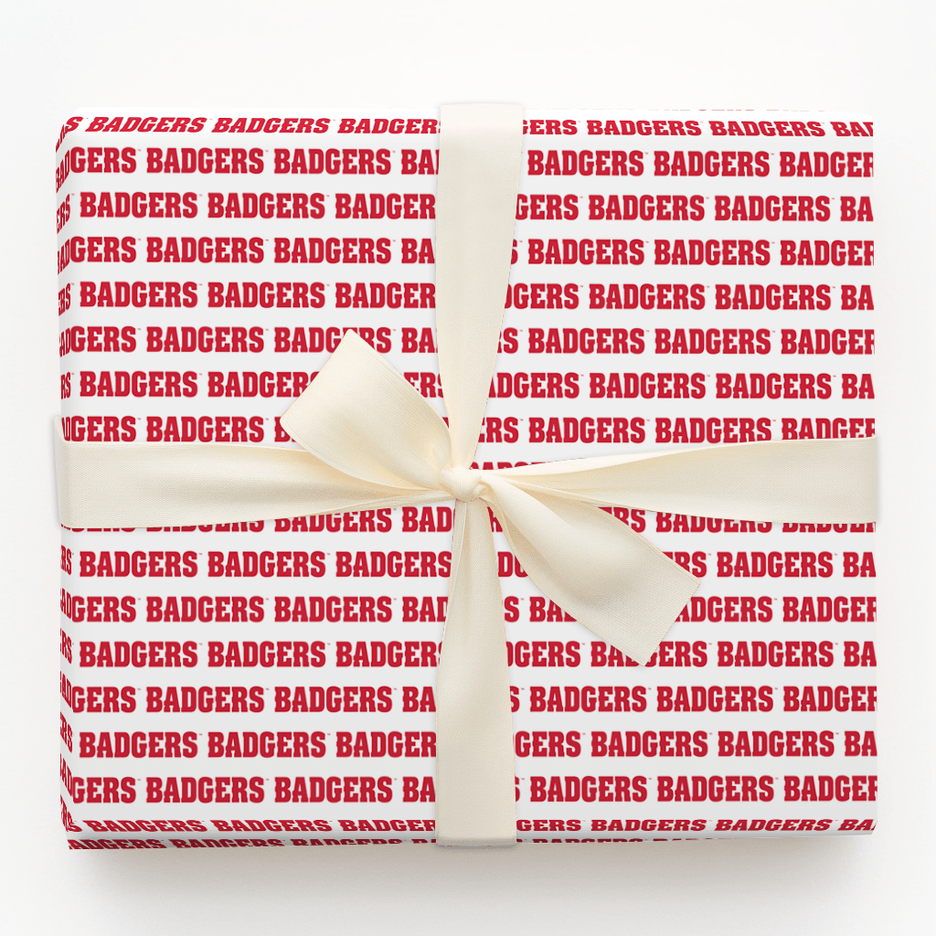 Repeating Badgers - Wrapping Paper - Aspen & Arlo