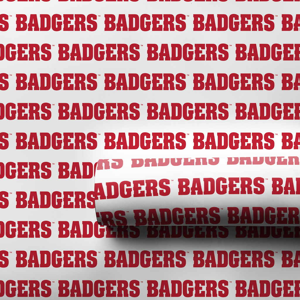 Repeating Badgers - Wrapping Paper - Aspen & Arlo