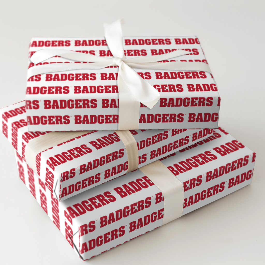 Repeating Badgers - Wrapping Paper - Aspen & Arlo
