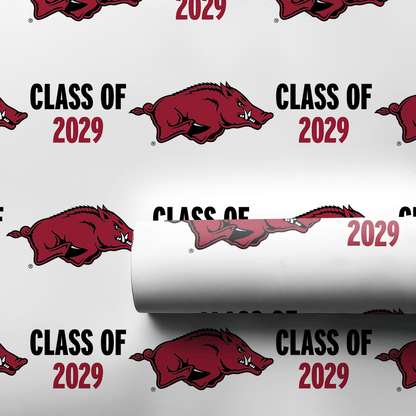 Class of 2029 Arkansas - Wrapping Paper - Aspen & Arlo