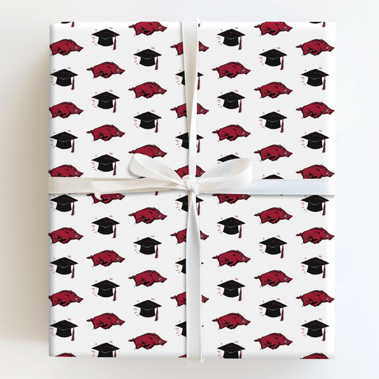 Graduation Hat Arkansas - Wrapping Paper - Aspen & Arlo