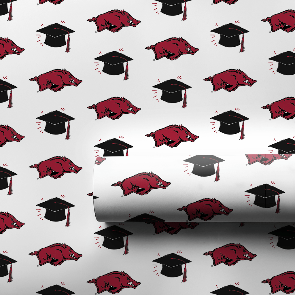 Graduation Hat Arkansas - Wrapping Paper - Aspen & Arlo